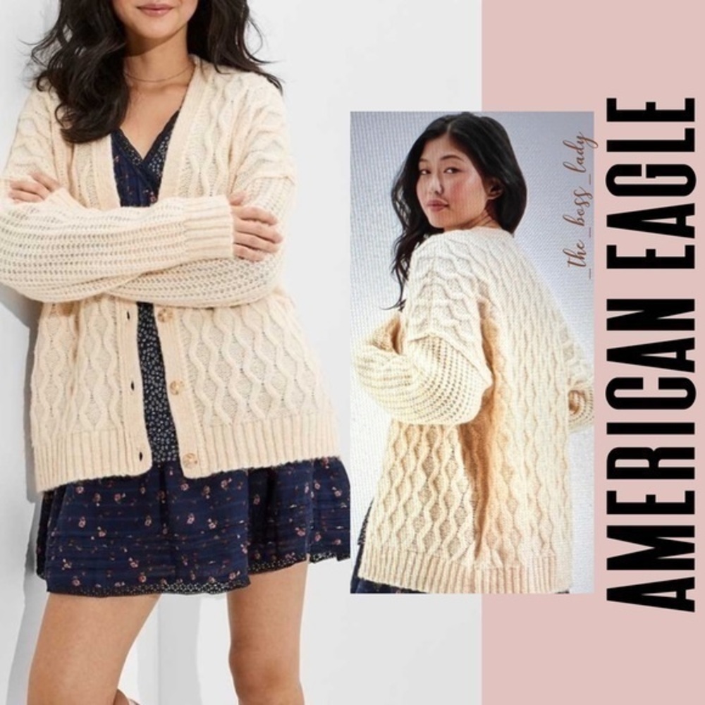 American Eagle Outfitters AE cardigan wool sweater